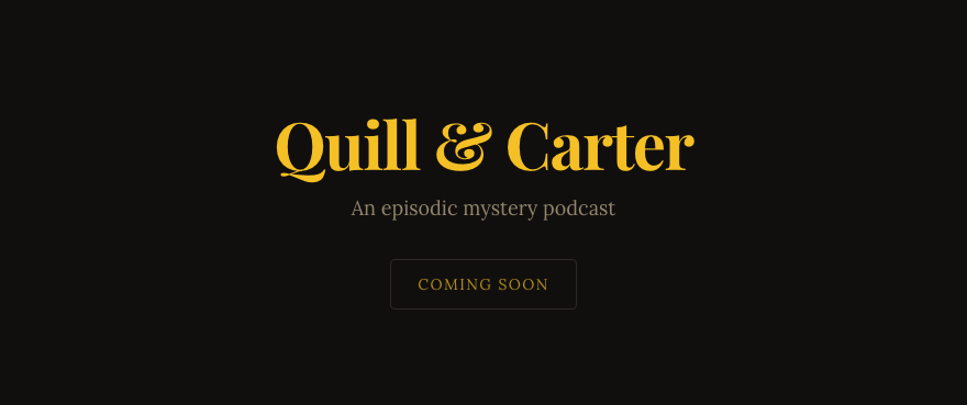 Quill & Carter preview